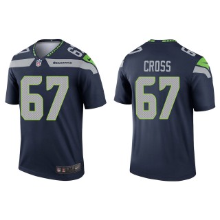 Men's Seahawks Charles Cross Navy 2022 NFL Draft Legend Jersey