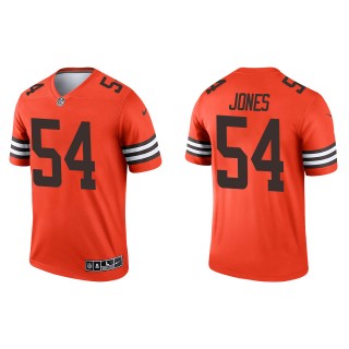 Men's Cleveland Browns Deion Jones Orange Inverted Legend Jersey