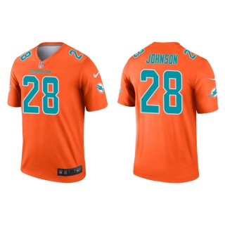 Duke Johnson Jersey Dolphins Orange Inverted Legend