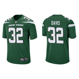 Jets Isaiah Davis Green Game Jersey