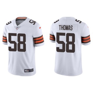 Men's Browns Isaiah Thomas White Vapor Limited Jersey