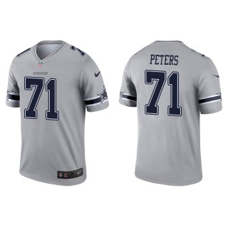 Men's Dallas Cowboys Jason Peters Gray Inverted Legend Jersey