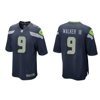 Men's Seahawks Kenneth Walker III College Navy 2022 NFL Draft Game Jersey