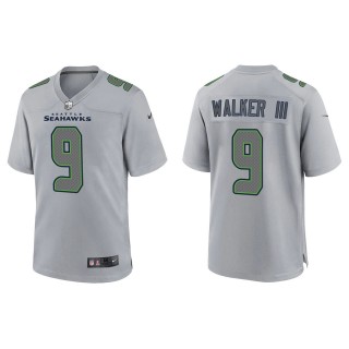 Men's Kenneth Walker III Seattle Seahawks Gray Atmosphere Fashion Game Jersey