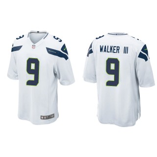 Men's Seahawks Kenneth Walker III White 2022 NFL Draft Game Jersey