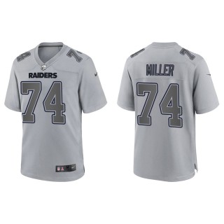 Men's Kolton Miller Las Vegas Raiders Gray Atmosphere Fashion Game Jersey