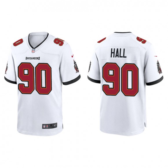 Men's Buccaneers Logan Hall White 2022 NFL Draft Game Jersey