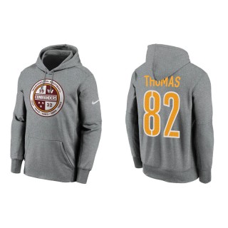 Logan Thomas Commanders Therma Pullover Men's Charcoal Hoodie