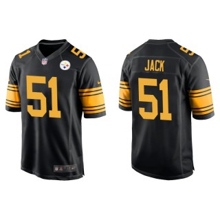 Men's Steelers Myles Jack Black Alternate Game Jersey