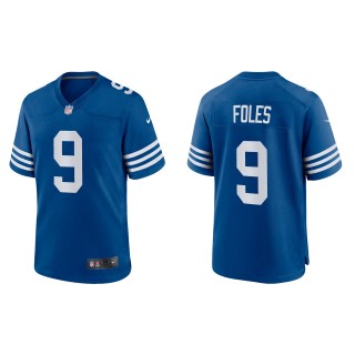 Men's Indianapolis Colts Nick Foles Royal Alternate Game Jersey