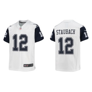 Roger Staubach Youth Dallas Cowboys White Alternate Game Jersey