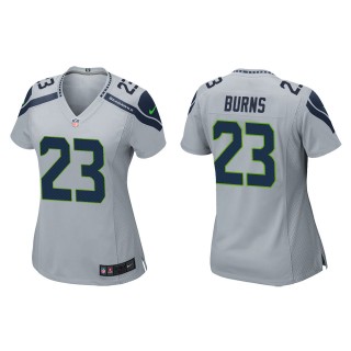 Women Artie Burns Seahawks Gray Game Jersey