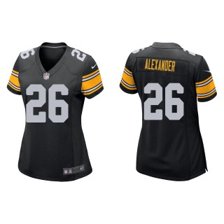 Women Kwon Alexander Steelers Black Game Jersey