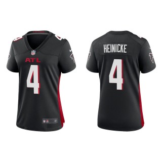 Women's Falcons Taylor Heinicke Black Game Jersey