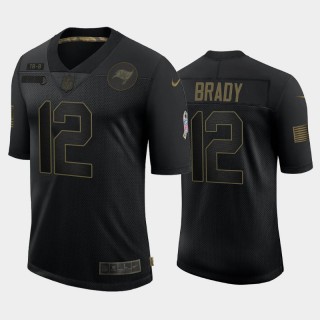 2020 Salute to Service Jersey Tom Brady Buccaneers Black Limited