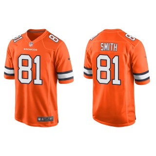 Broncos Tre'quan Smith Orange Alternate Game Jersey