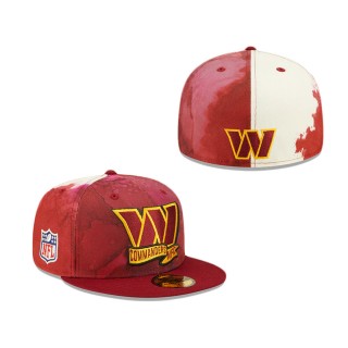 Washington Commanders 2022 Sideline Ink Dye 59FIFTY Fitted Hat