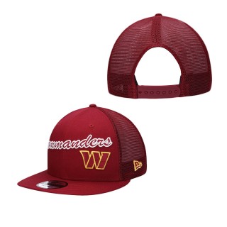 Men's Washington Commanders Burgundy Lit Trucker 9FIFTY Snapback Hat