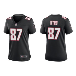 Women's Atlanta Falcons Damiere Byrd Black Throwback Game Jersey