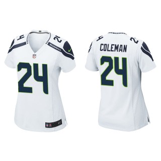 Women's Seattle Seahawks Justin Coleman White Game Jersey