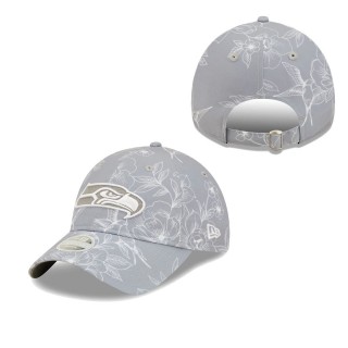 Women's Seattle Seahawks Gray Botanic 9TWENTY Adjustable Hat