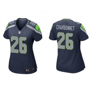 Women's Zach Charbonnet Navy 2023 NFL Draft Game Jersey