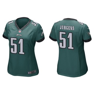 Women's Eagles Cam Jurgens Green Game Jersey