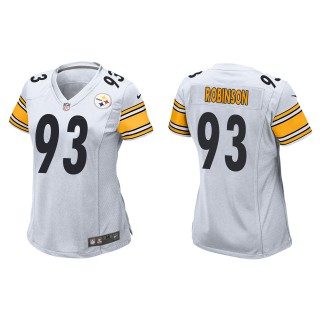 Women's Steelers Mark Robinson White Game Jersey