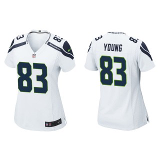 Women's Seahawks Dareke Young White Game Jersey