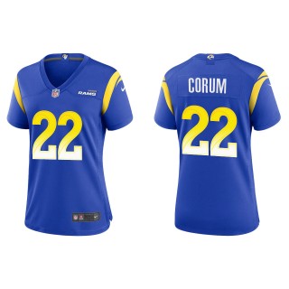 Women's Rams Blake Corum Royal Game Jersey