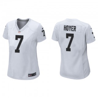 Women's Brian Hoyer White Game Jersey