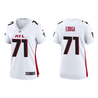 Women's Atlanta Falcons Chuma Edoga White Game Jersey