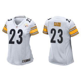 Women's Pittsburgh Steelers Damontae Kazee White Game Jersey