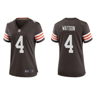 Women's Browns Deshaun Watson Brown Game Jersey