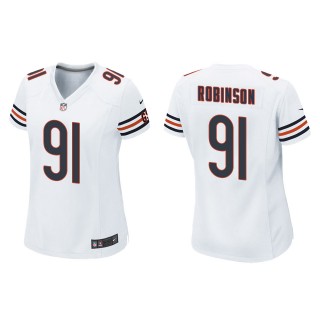 Women's Bears Dominique Robinson White Game Jersey