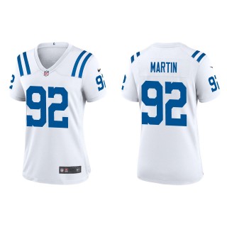 Women's Colts Jacob Martin White Game Jersey