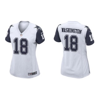 Women's Cowboys James Washington White Alternate Game Jersey