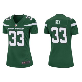 Women's Jets Jaylen Key Green Game Jersey