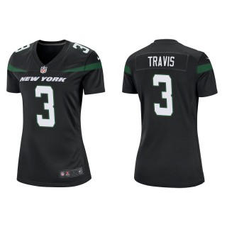 Women's Jets Jordan Travis Black Game Jersey