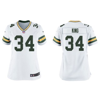 Women's Packers Kalen King White Game Jersey