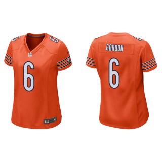 Women's Bears Kyler Gordon Orange Alternate Game Jersey