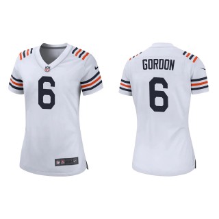 Women's Kyler Gordon Chicago Bears White Classic Game Jersey