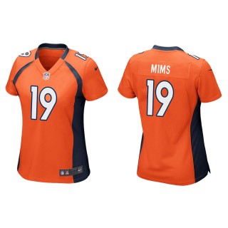 Women's Broncos Marvin Mims Orange Game Jersey