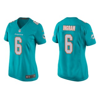 Women's Miami Dolphins Melvin Ingram Aqua Game Jersey