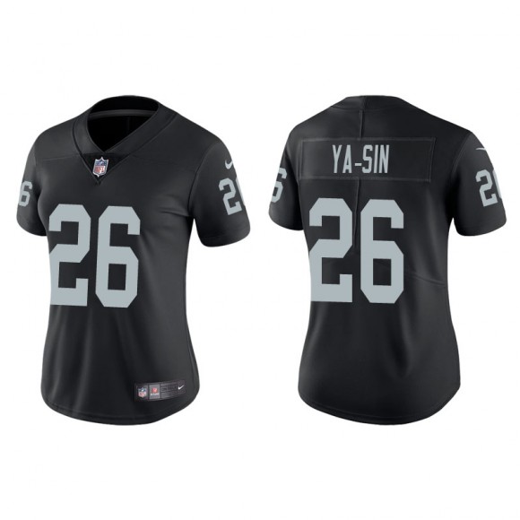 Women's Raiders Rock Ya-Sin Black Vapor Limited Jersey