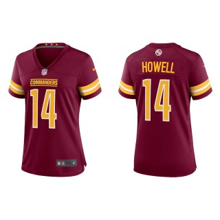 Women's Commanders Sam Howell Burgundy 2022 NFL Draft Game Jersey