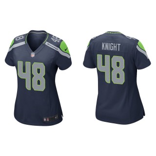 Women's Seahawks Tyrice Knight Navy Game Jersey