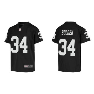 Youth Las Vegas Raiders Brandon Bolden Black Game Jersey