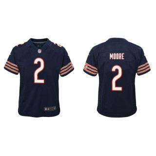 Youth Chicago Bears D.J. Moore Navy Game Jersey