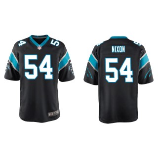 Youth Carolina Panthers Daviyon Nixon Black Game Jersey